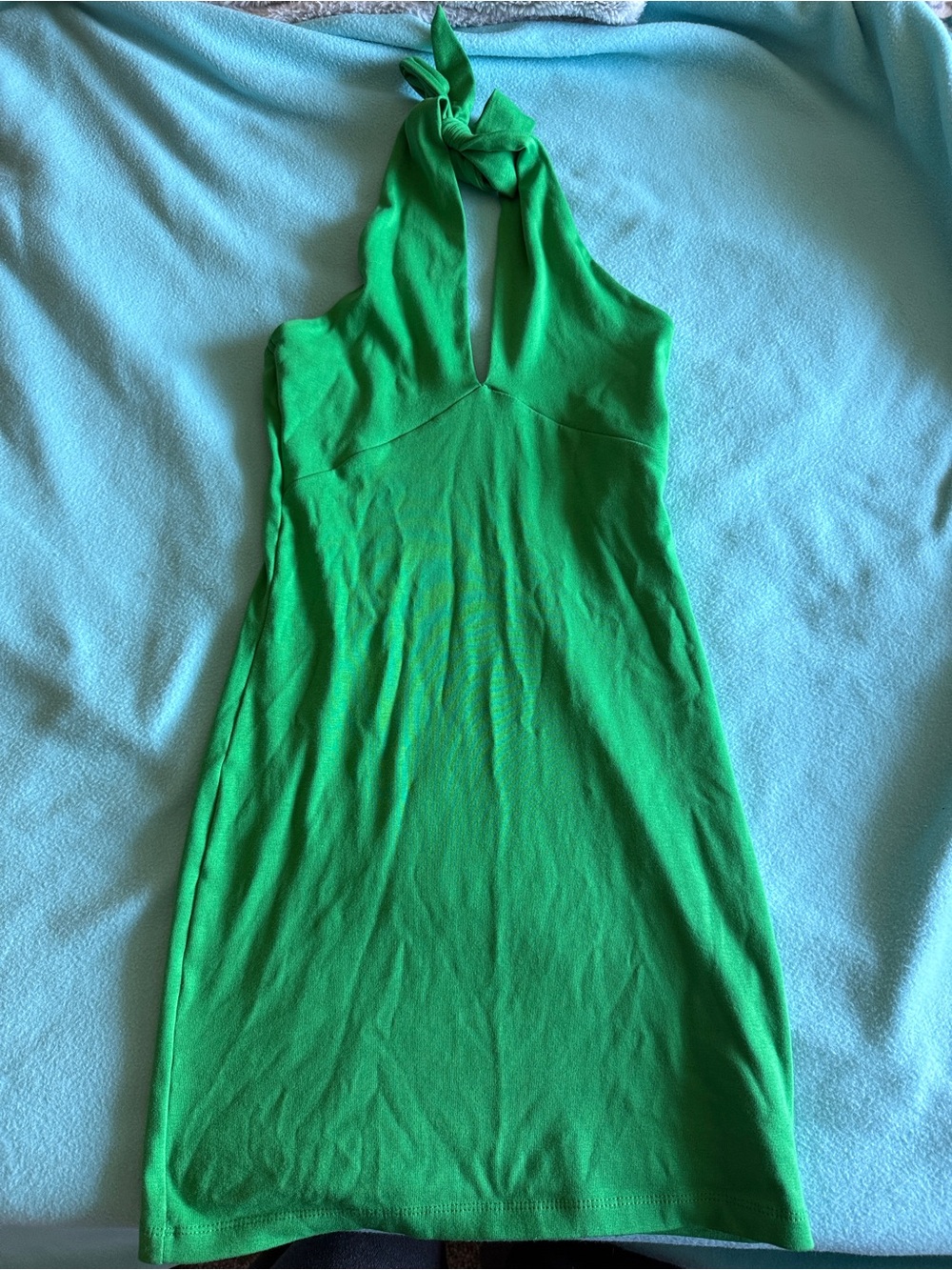 Zara Green Halter Mini Dress